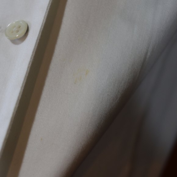 Vintage Eye White Pleated Ruffle Collared Long Sleeve Button Down Shirt Top 10 - Picture 4 of 14